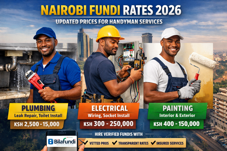 How Much Does a Fundi Charge? 2026 Price List for Nairobi Repairs