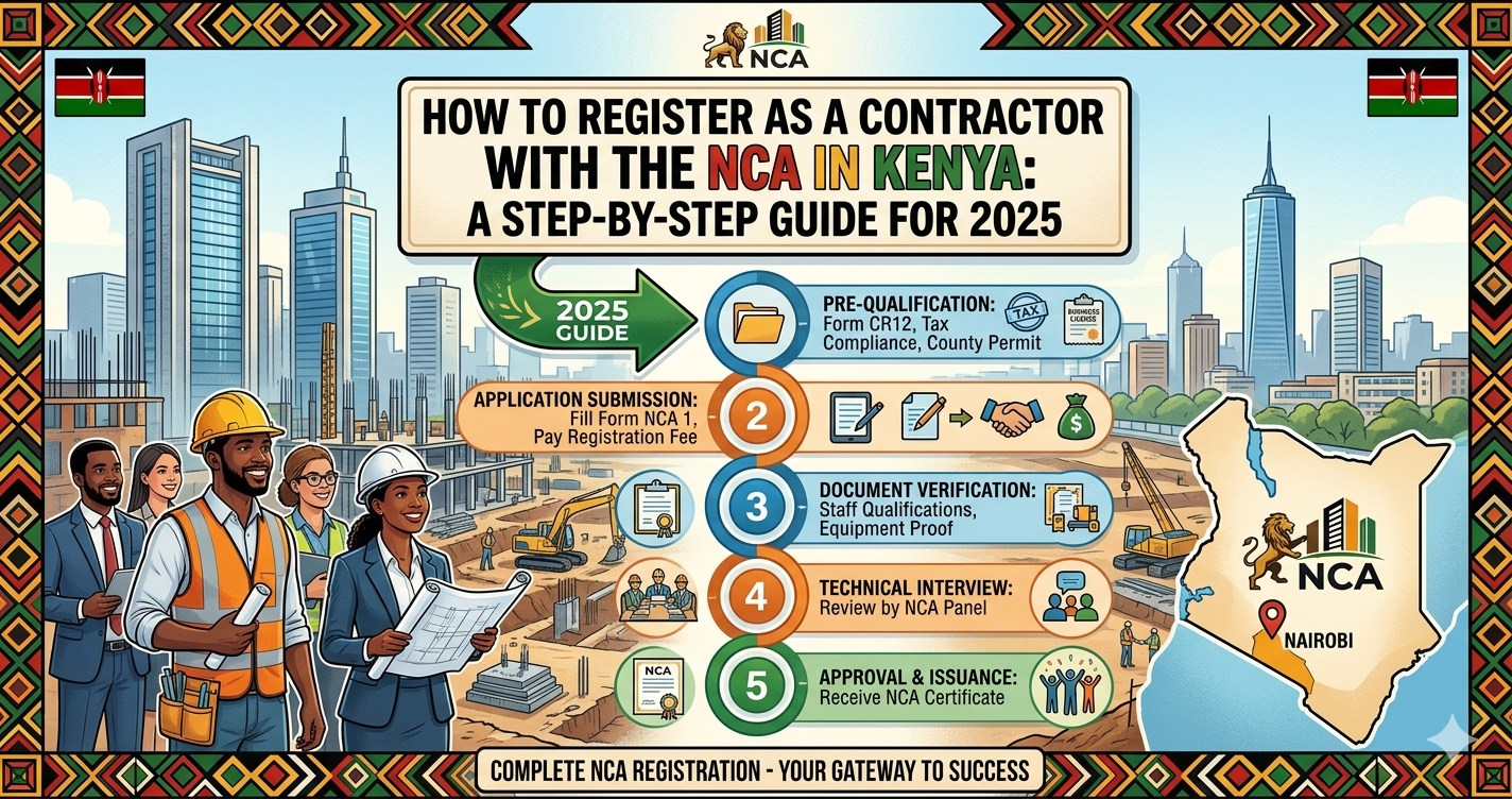 How to Register as a Contractor with the NCA in Kenya: A Step-by-Step Guide for 2025