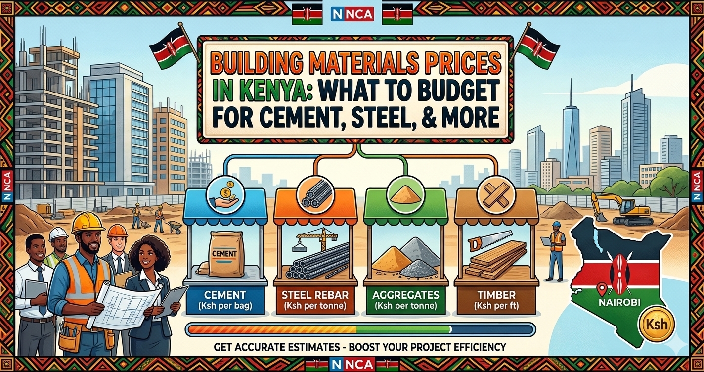 Building Materials Prices in Kenya 2026: What to Budget for Cement, Steel, and More