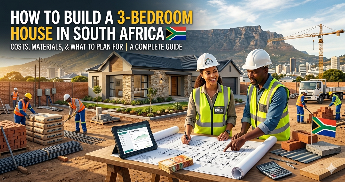 How to Build a 3-Bedroom House in South Africa: Costs, Materials, and What to Plan For